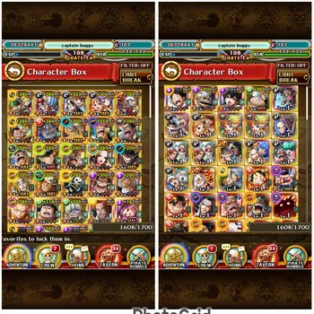 One Piece Treasure Cruise Accounts Mid‑range #OPTC221: FRESH STORY!! [Android/IOS] Level 198, Bounty 23M | Sugo Rare 104/355