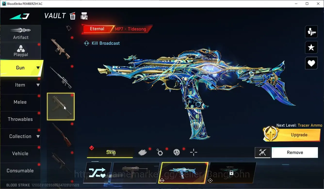 Blood Strike Accounts Rare Skin ASIA|2 Eternal Guns: MP7,D.Eagle|2 Limit|6 Collab|6 Ultra Gun|1 Eternal: Ethan-Alien 1