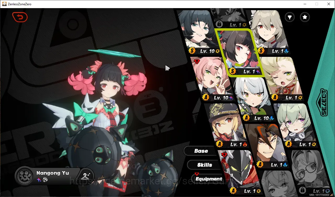 Zenless Zone Zero Accounts Starter Asia|Starter|IK 21|S1 Ch1|2 Limited| Nangong Yu,(Jane Doe+Sign) +1 STD Char (Rina)|MC 1