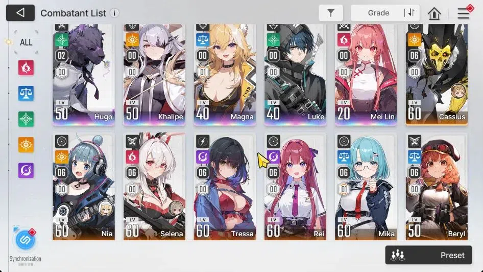 Chaos Zero Nightmare Accounts GLOBAL|WellBuild|2K Crys+1 Omega|17 SSR[(Heidemari image 4
