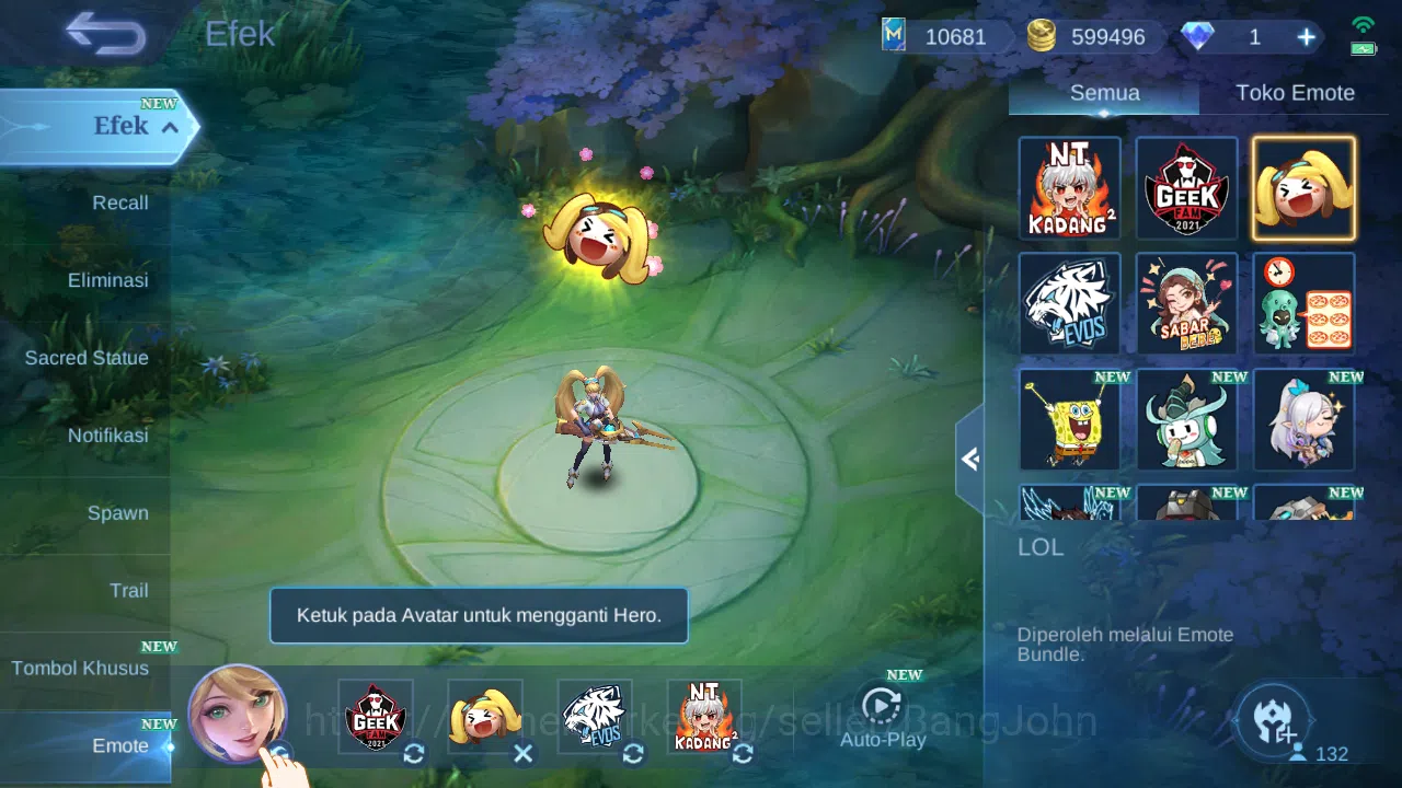 Mobile Legends: Bang Bang Accounts Hero 132 Skin 291 | Abbys Leomord | Annual Haya | image 17