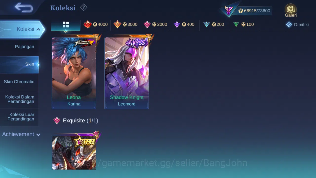 Mobile Legends: Bang Bang Accounts Hero 132 Skin 291 | Abbys Leomord | Annual Haya | image 2