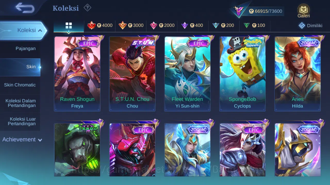 Mobile Legends: Bang Bang Accounts Hero 132 Skin 291 | Abbys Leomord | Annual Haya | image 5