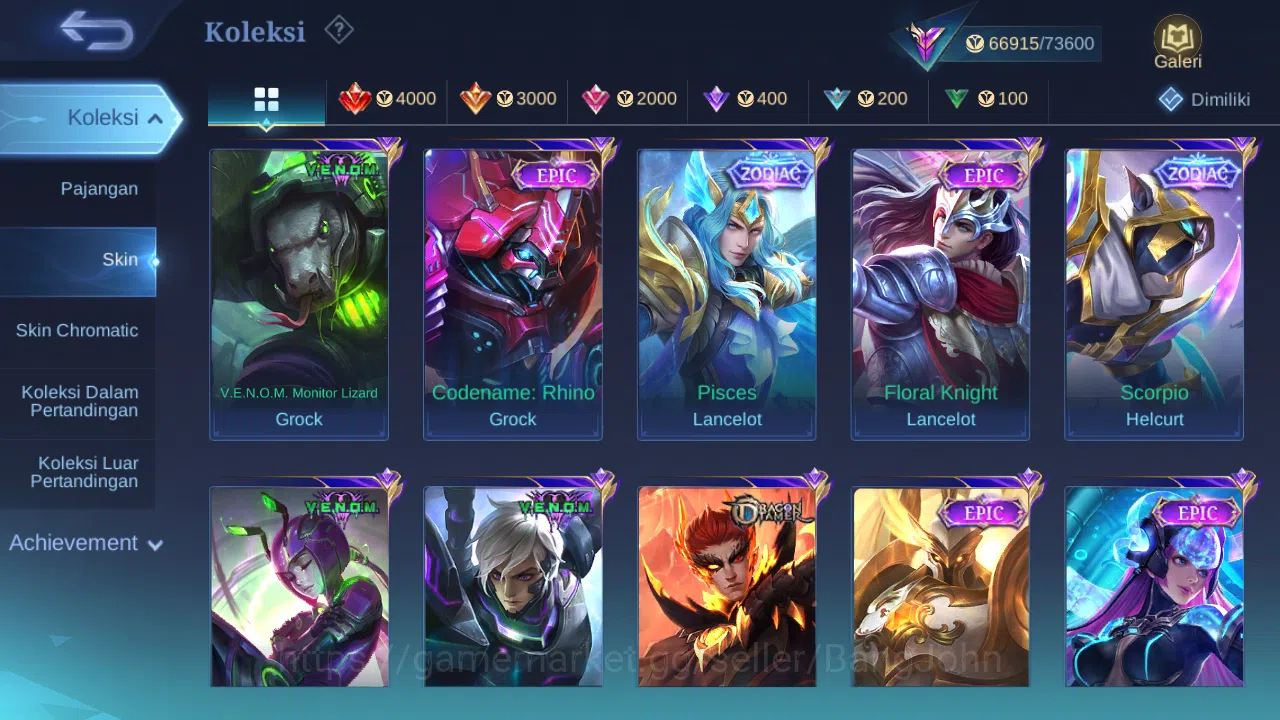Mobile Legends: Bang Bang Accounts Hero 132 Skin 291 | Abbys Leomord | Annual Haya | image 6