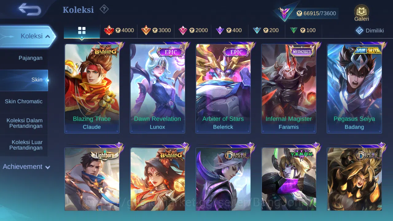 Mobile Legends: Bang Bang Accounts Hero 132 Skin 291 | Abbys Leomord | Annual Haya | image 8