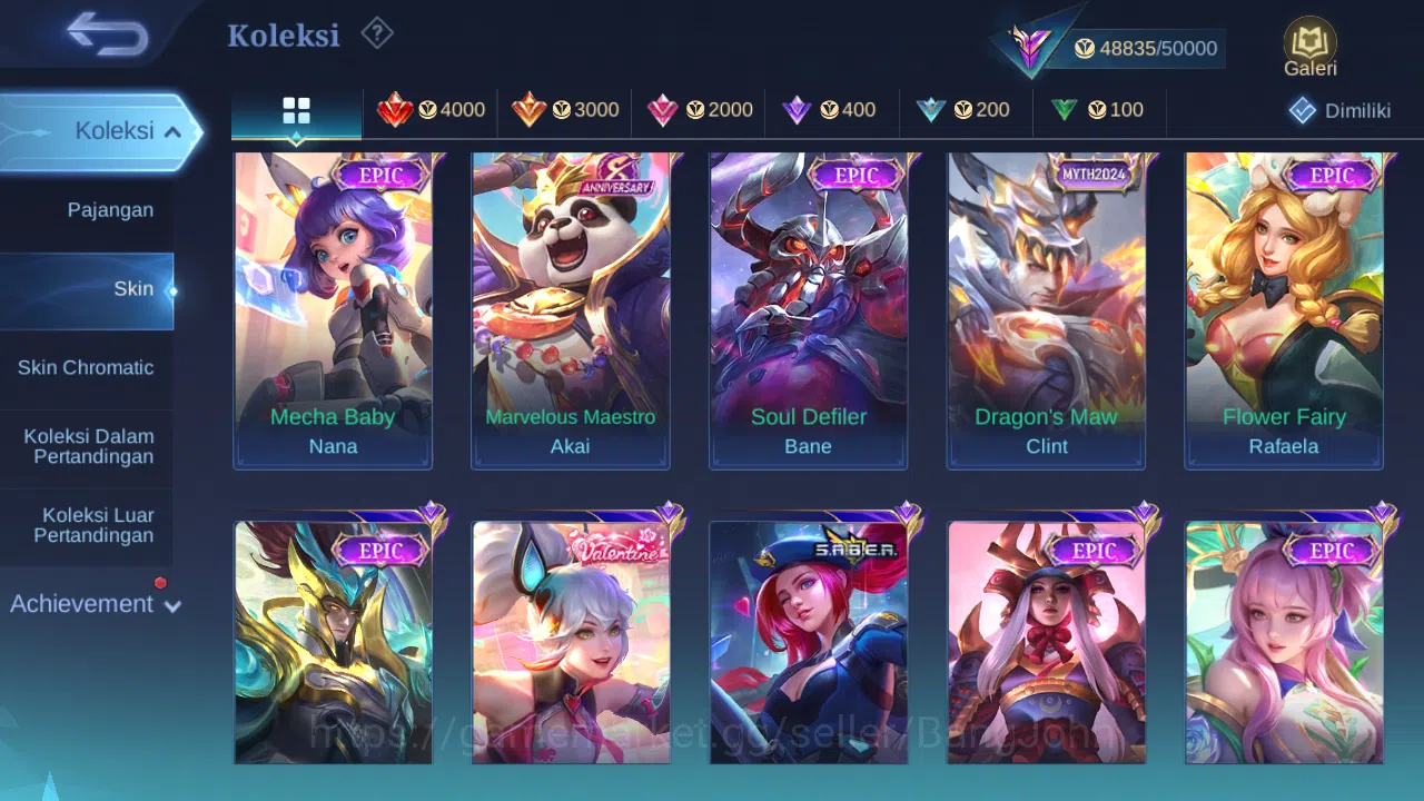 Mobile Legends: Bang Bang Accounts GLOBAL Hero 119 Skin 206 | Luckyb Alpha Eudora | C image 13