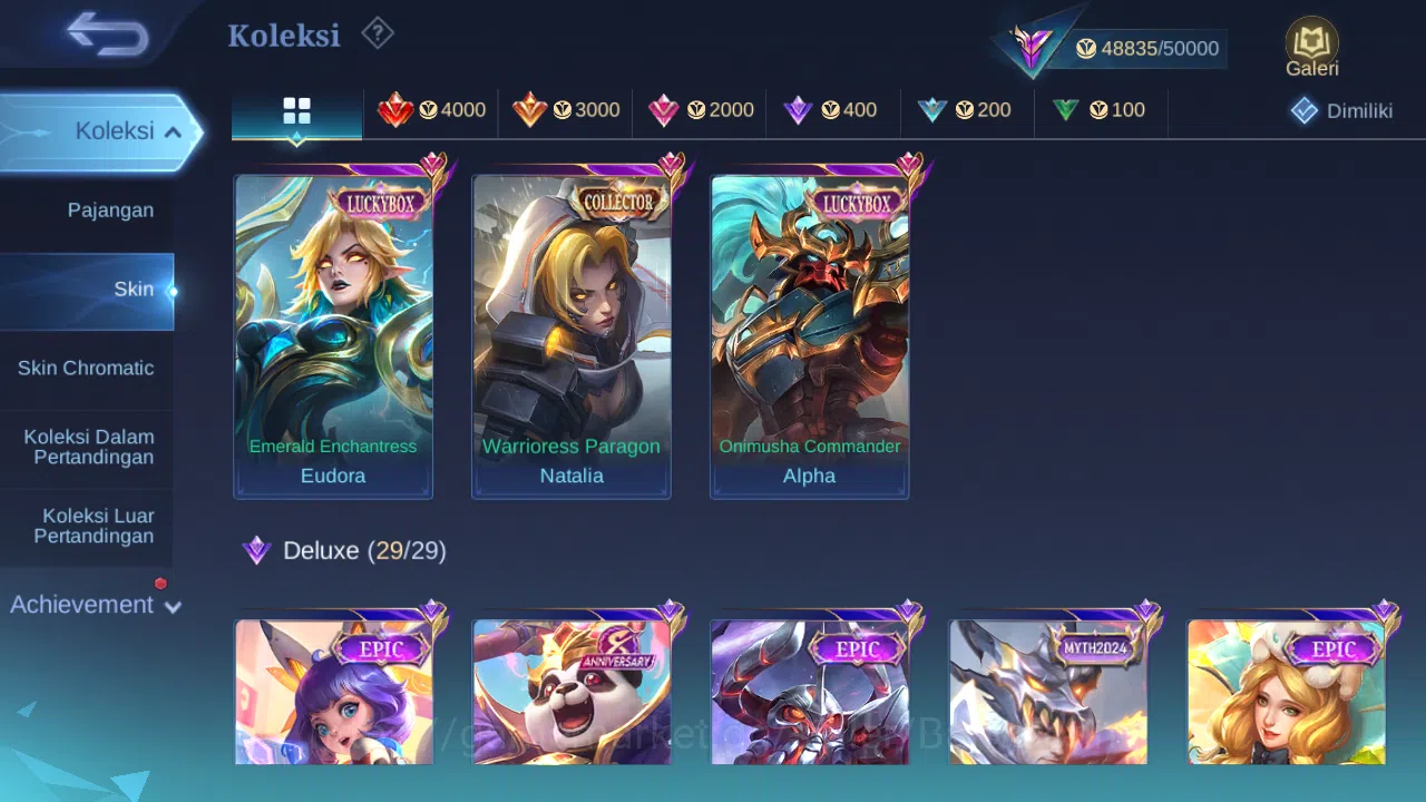 Mobile Legends: Bang Bang Accounts GLOBAL Hero 119 Skin 206 | Luckyb Alpha Eudora | C image 14