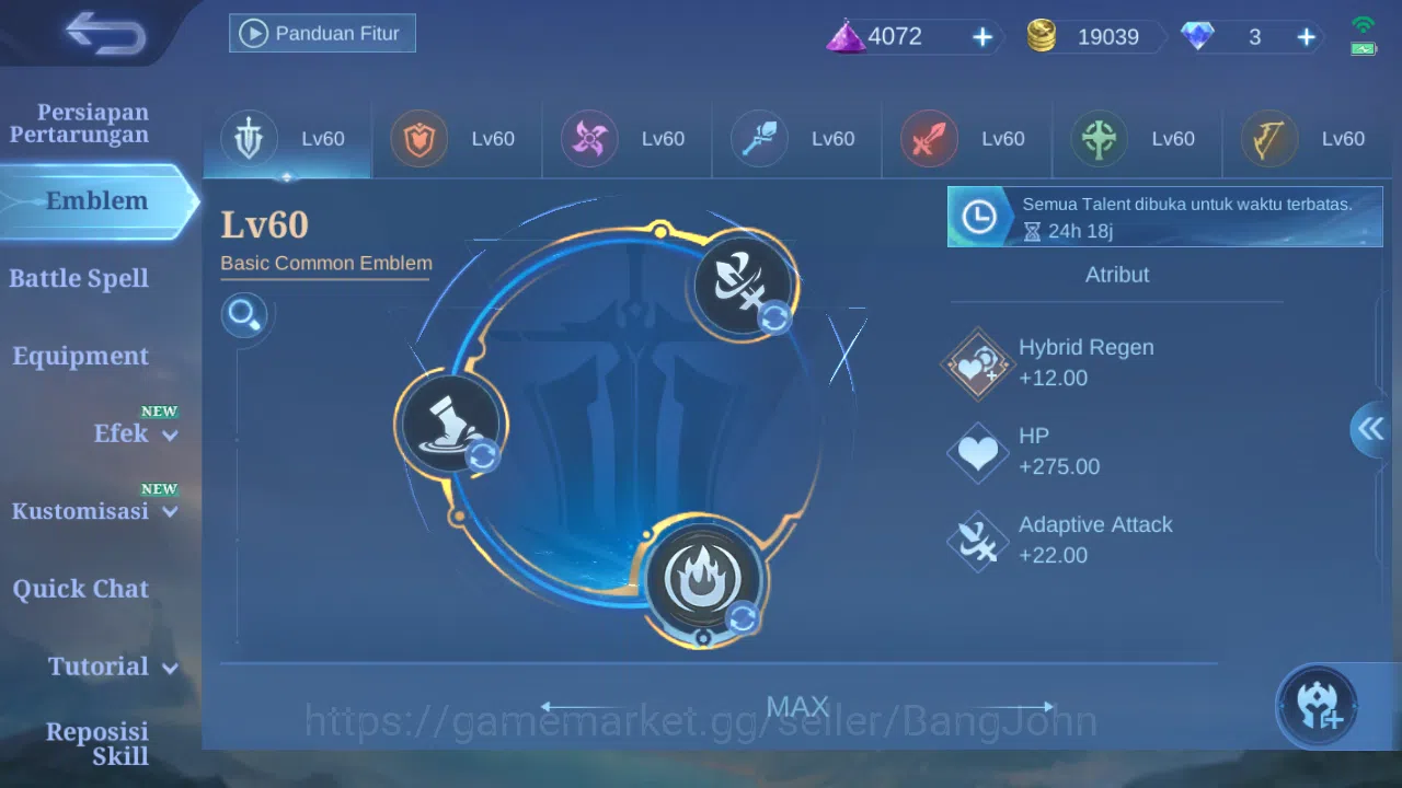 Mobile Legends: Bang Bang Accounts GLOBAL Hero 119 Skin 206 | Luckyb Alpha Eudora | C image 7