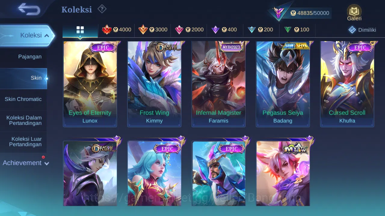 Mobile Legends: Bang Bang Accounts GLOBAL Hero 119 Skin 206 | Luckyb Alpha Eudora | C image 9
