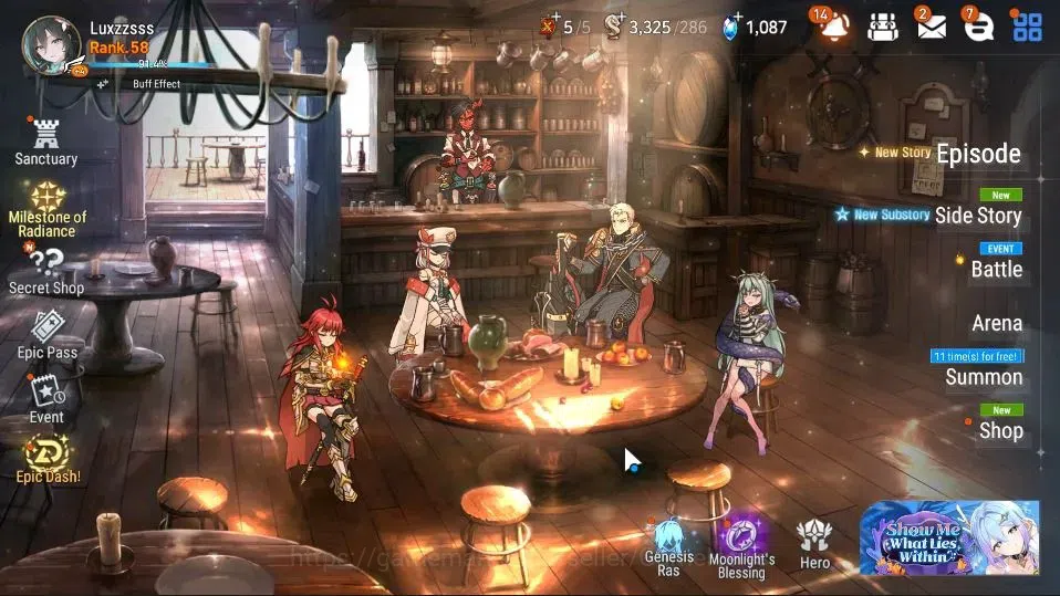 Epic Seven Accounts ASIA UnVerif|New Era|15 ML(Salome,BW Iseria,E Ilyn image 1