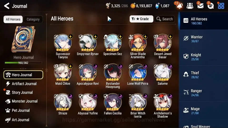 Epic Seven Accounts ASIA UnVerif|New Era|15 ML(Salome,BW Iseria,E Ilyn image 6