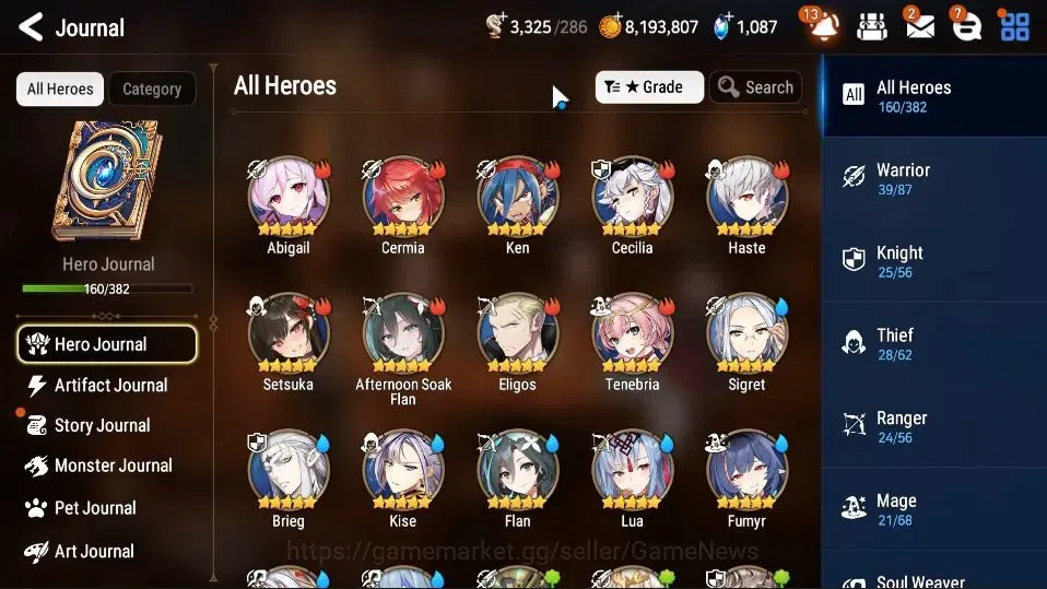 Epic Seven Accounts ASIA UnVerif|New Era|15 ML(Salome,BW Iseria,E Ilyn image 7