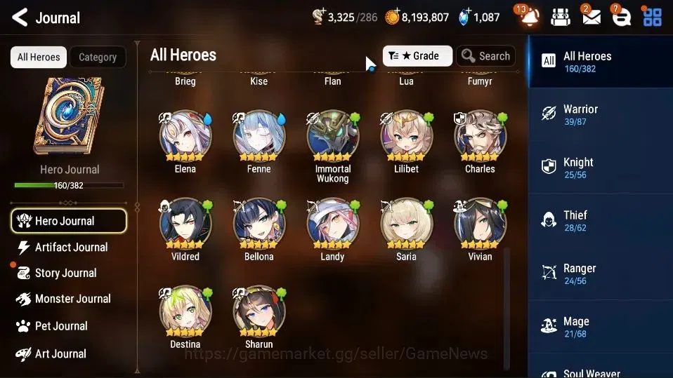 Epic Seven Accounts ASIA UnVerif|New Era|15 ML(Salome,BW Iseria,E Ilyn image 8