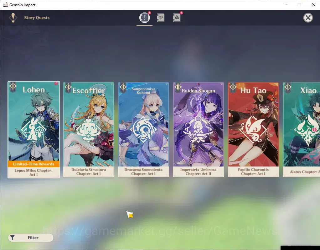 Genshin Impact Accounts ASIA|AR 48|3 Limited + 1(*5 Weapon)|Nicole,Raidden image 14