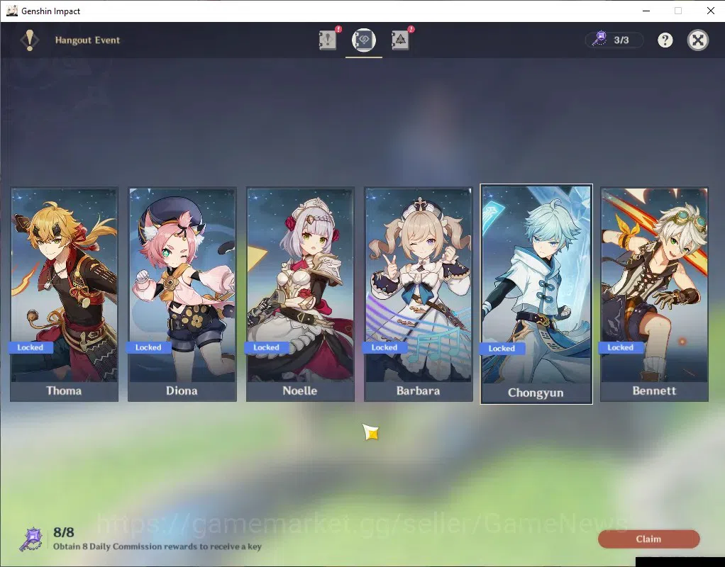 Genshin Impact Accounts ASIA|AR 48|3 Limited + 1(*5 Weapon)|Nicole,Raidden image 18