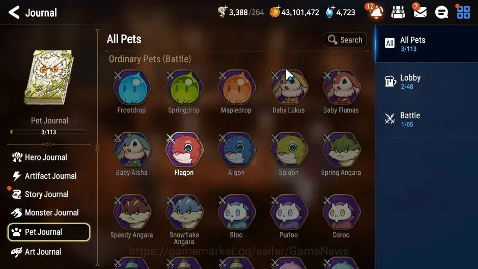Epic Seven Accounts Starter GLOBAL|UnVerif|5 ML(Salome,Har Setti,ABys Yufine),AFS Flan,Landy|Untouch Theater|4,7K SStone+3K 18