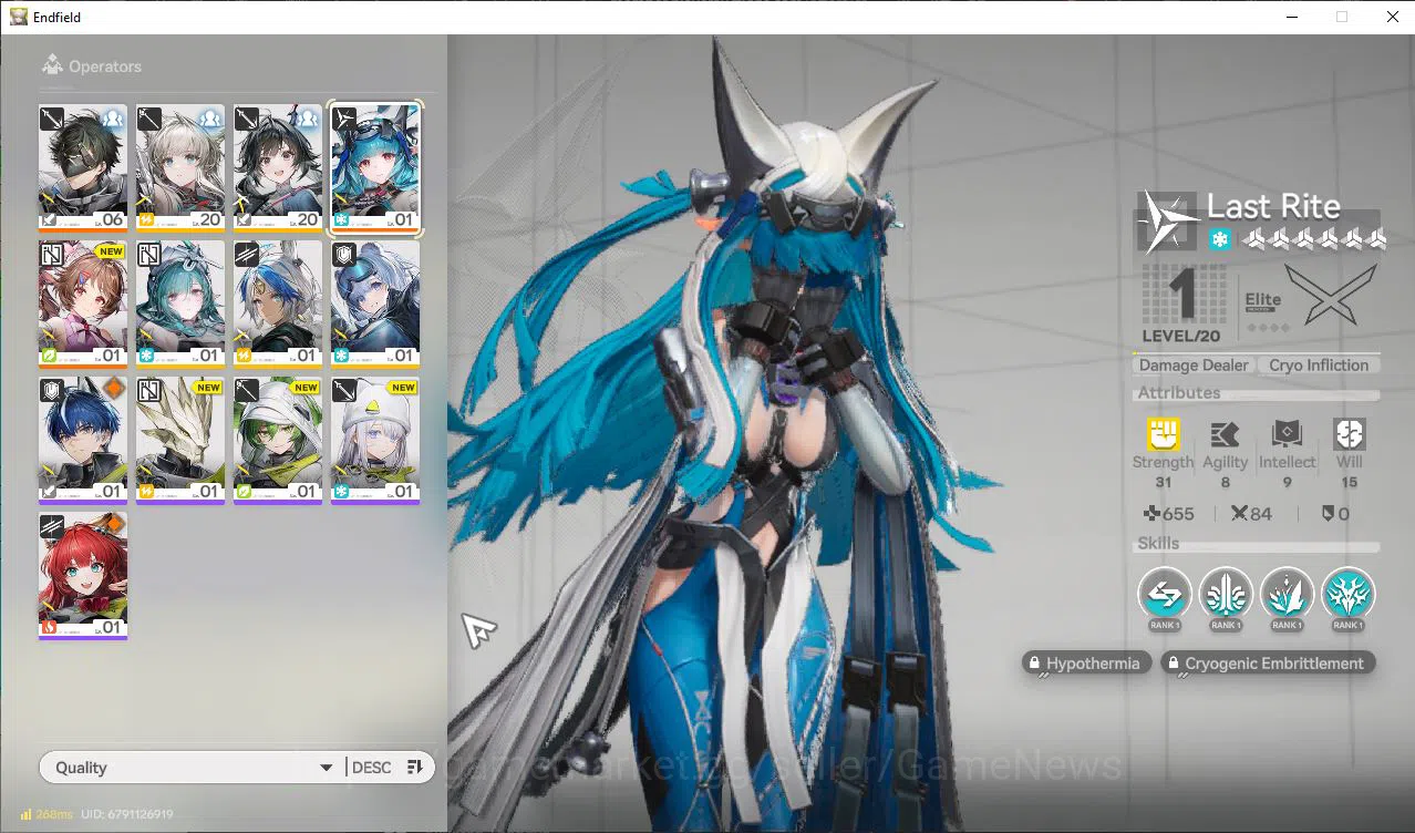 Arknights: Endfield Accounts NA/EU Lv2 | 2SSR (Ardelia,Last Rite) + 5SR Operators | 2 5*WP | 355Oro