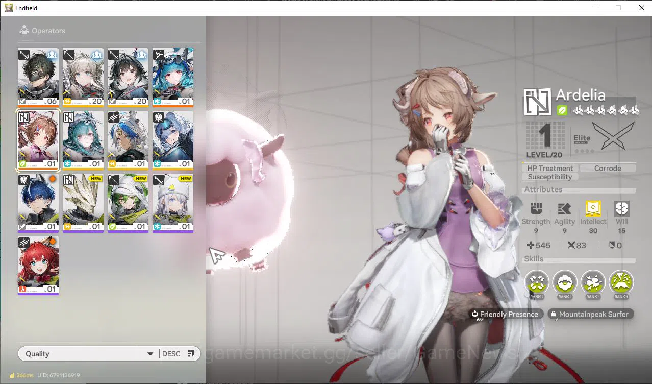 Arknights: Endfield Accounts NA/EU Lv2 | 2SSR (Ardelia,Last Rite) + 5SR Operators | 2 5*WP | 355Oro 2