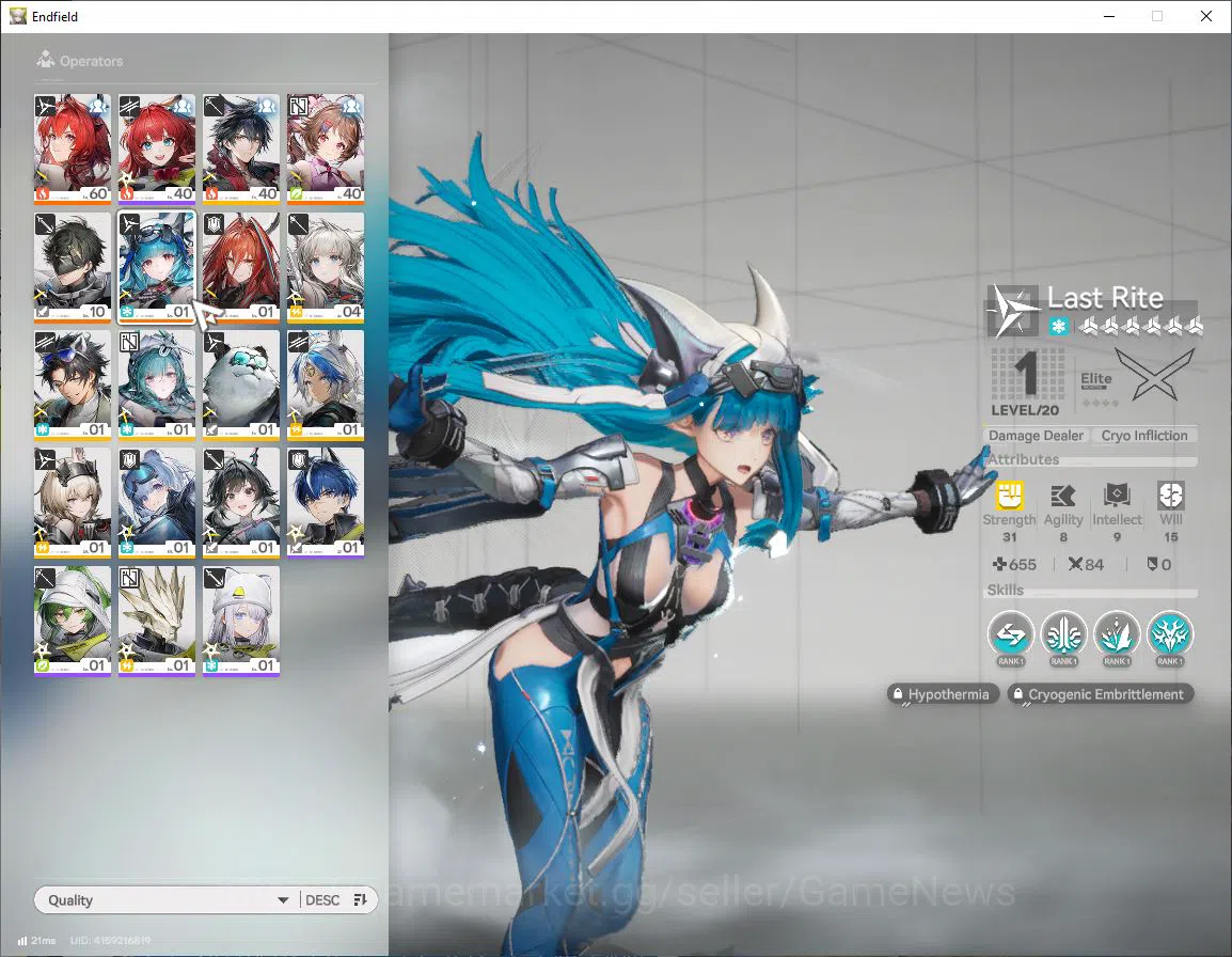 Arknights: Endfield Accounts Asia Lv 47|4 SSR [(Ardelia,Leavatain,])+Sign,Last  image 4