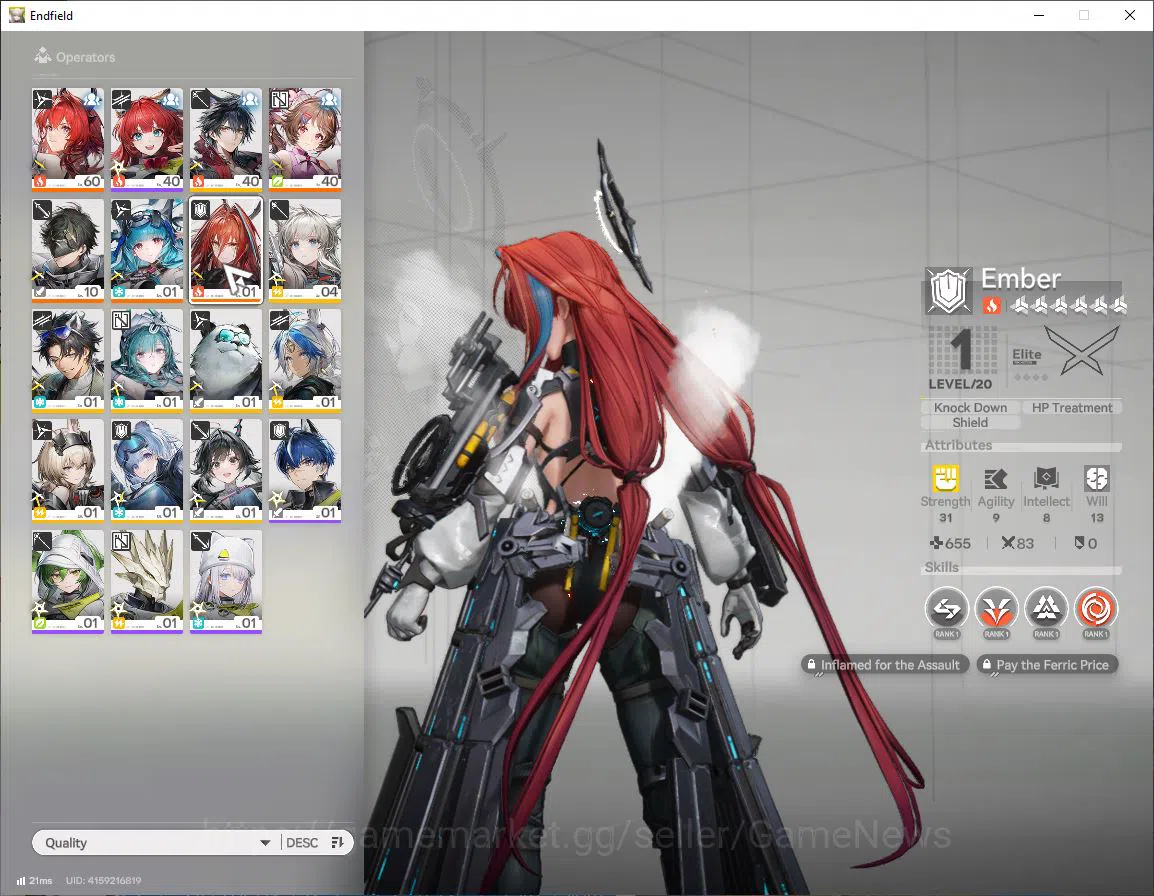 Arknights: Endfield Accounts Asia Lv 47|4 SSR [(Ardelia,Leavatain,])+Sign,Last  image 5
