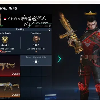 Blood Strike Accounts Collab Skin ASIA|Eternal Gun:UMP45-Infinite|2 Collab Gun [EVA]|3 Limited|10 Ultra Gun|Legendary