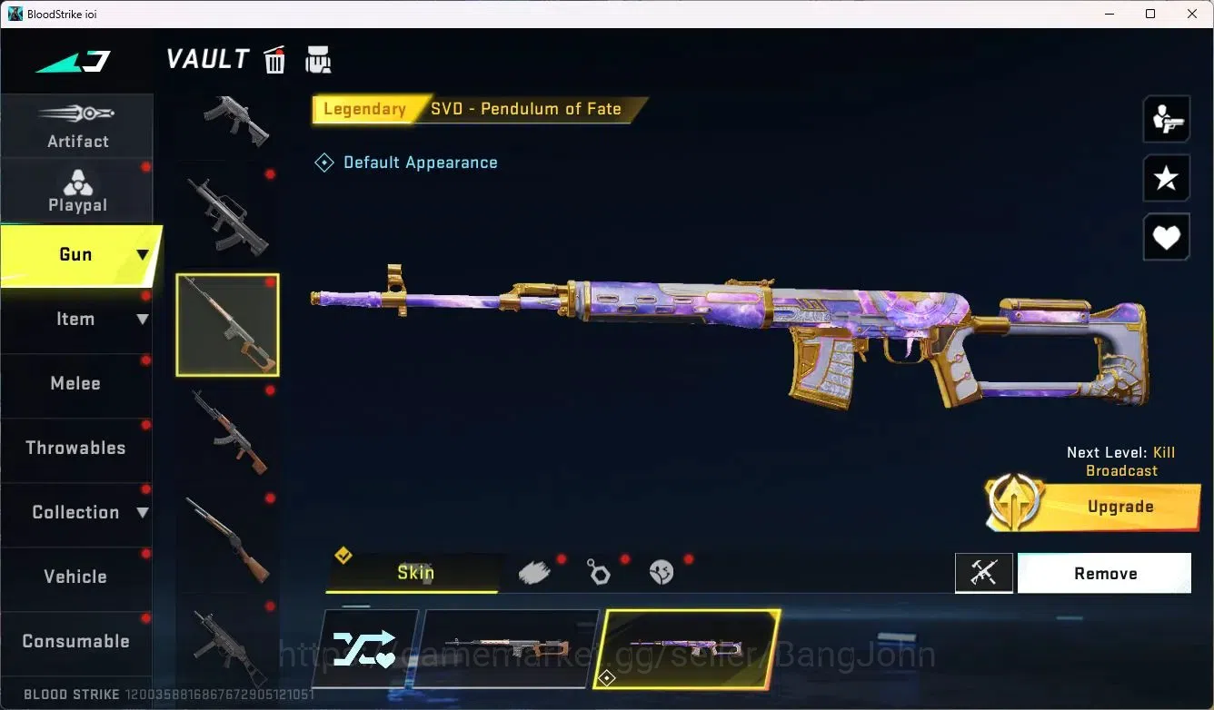 Blood Strike Accounts ASIA | EVO FAL-Evolved Draco | 8 Legendary Skins | image 18
