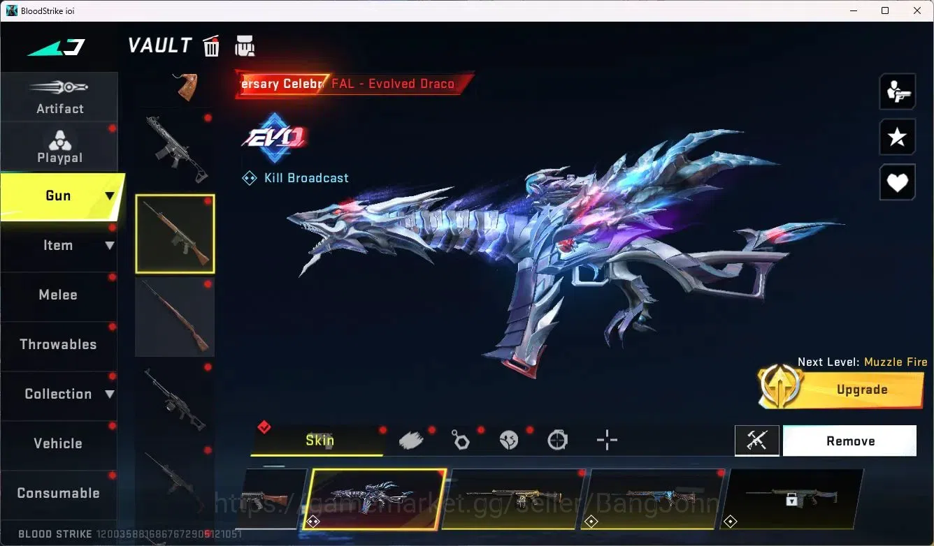 Blood Strike Accounts ASIA | EVO FAL-Evolved Draco | 8 Legendary Skins | image 19