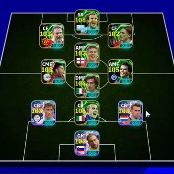 eFootball Accounts Legends & Iconic Players Android|15 Epic Andrea Pirlo,Fabio Cannavaro,Lothar Matthaus,Diego