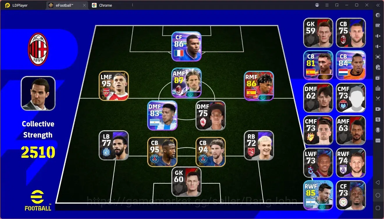 eFootball Accounts Starter Mobile | PW 2510 | Starter | Showtime Luka Modric | 2026 | Check SS EFB2420B 1