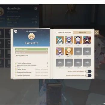 Genshin Impact Accounts Starter ASIA|Fresh Starter AR5|1Limit Vodyanitsa+4Limit Std Mizuki,Keqing,Mona,Qiqi|MC