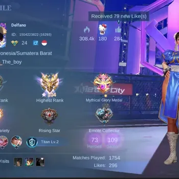 Mobile Legends: Bang Bang Accounts Others Global|109S|Expert|Guinevere StreetFighter,Sanrio Floryn,Zodiac Odette,Nana