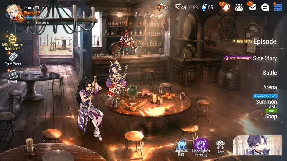 Epic Seven Accounts Global | Starter|2 ML(SBAramintha,Rhianna & Luciel image 1
