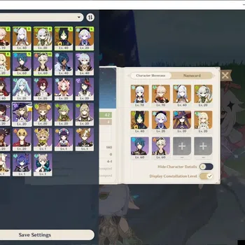 Genshin Impact Accounts Others Asia|AR 42|Ayaka Pream team|4 Limited+[Nahida,Kazuha]|Standart Tighnari,Qiqi,Mona,Etc|MC