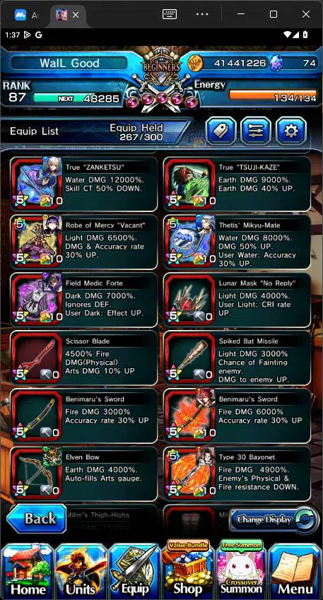 Grand Summoners Accounts GLOBAL|Ascend 17|Summer Miyu(TW),Chloe(TW),Paladin image 4