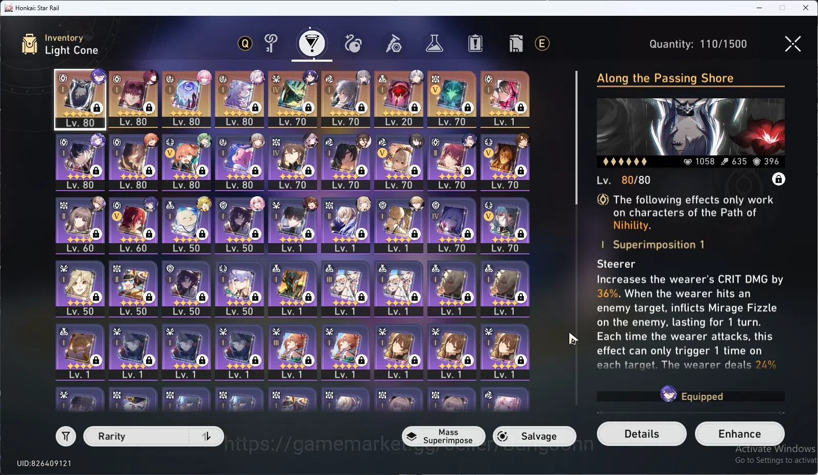 Honkai Star Rail Accounts ASIA TL70 | Castorice+S, Acheron+S, Kafka+S | Cyre image 5