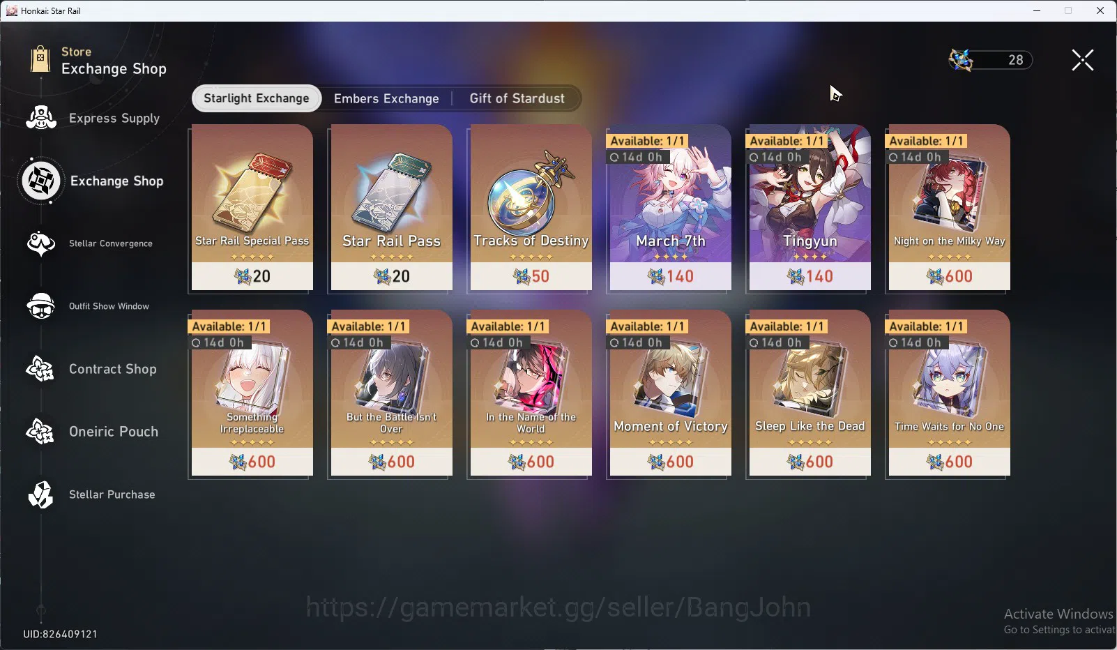 Honkai Star Rail Accounts ASIA TL70 | Castorice+S, Acheron+S, Kafka+S | Cyre image 8