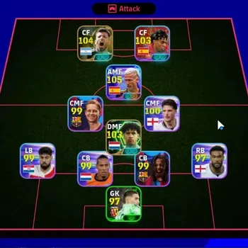 eFootball Accounts Legends & Iconic Players Android | 5 Show Time Dani Olmo,Lamine Yamal,Lionel Messi | 4 Epic Sergio