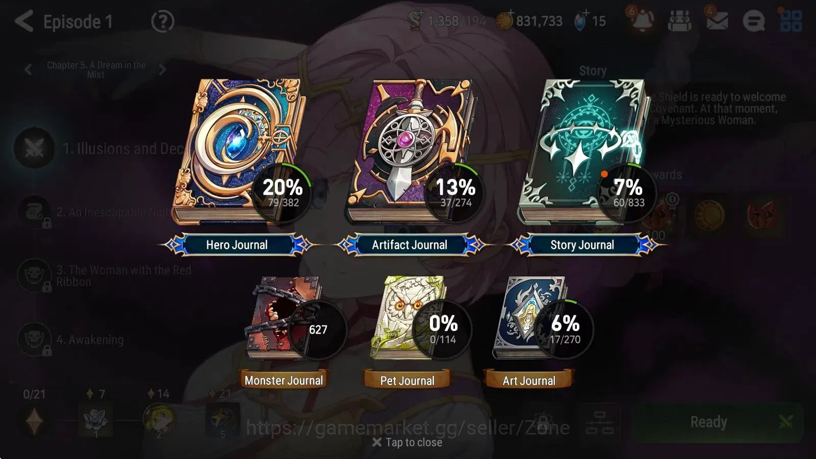 Epic Seven Accounts Starter Global|Starter|2ML (Arbiter Vildred, Top Model Luluca)|PoH ON|Uberius's Tooth, Alexa's 3