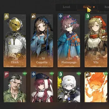 Reverse: 1999 Accounts Midgame Global|Lv 33|5 SSR 1 Limited| Rhiannon P2 |Ulrich P2,Coppelia P1,Flutterpage,Vila|Log