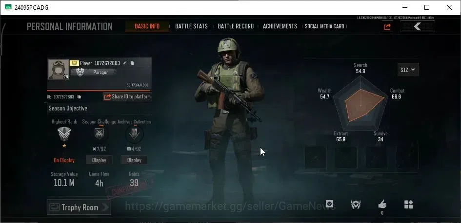 Arena Breakout Accounts Mid-Tier MOBILE |Lvl 28|SV 10M|CV 8M|VS Scar L,VS M4A1,WP AR57,GM AK12,Forest MP5,VS M16,Etc|CN 2