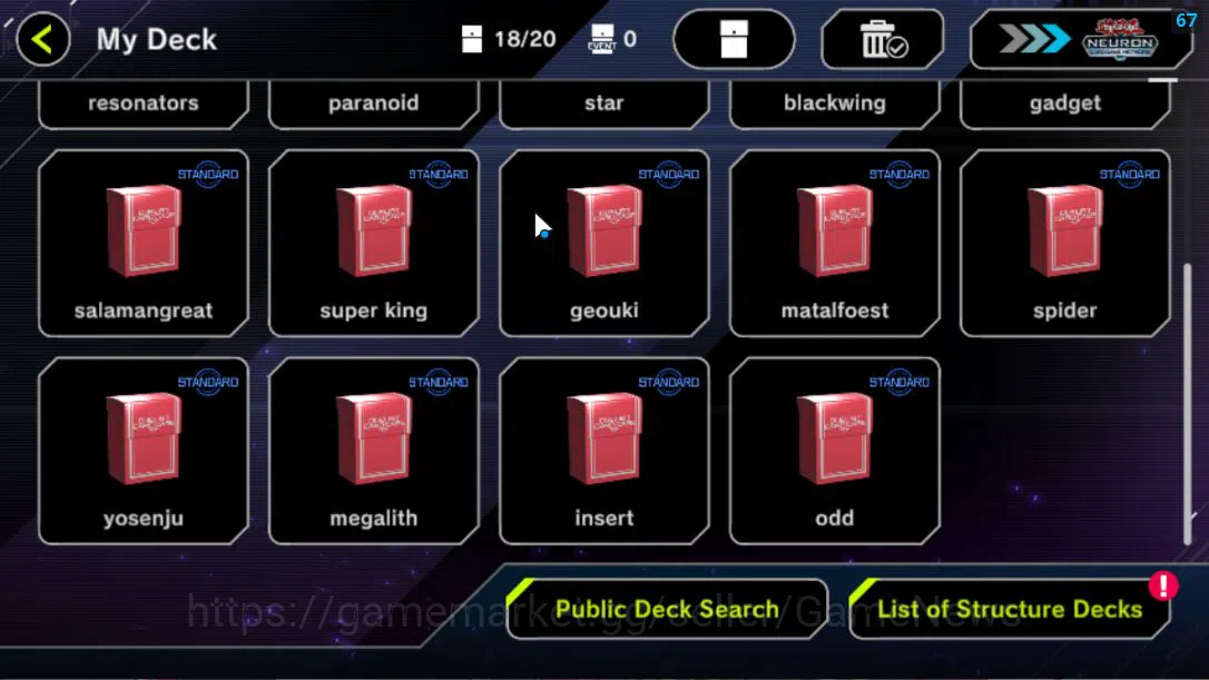Yu-Gi-Oh! Master Duel Accounts Mid-Level Lv 18 | 18 Deck |VSK9,Sky Striker,Resonator,Dragonmaid,YubelFs,Etc|Ranked 3
