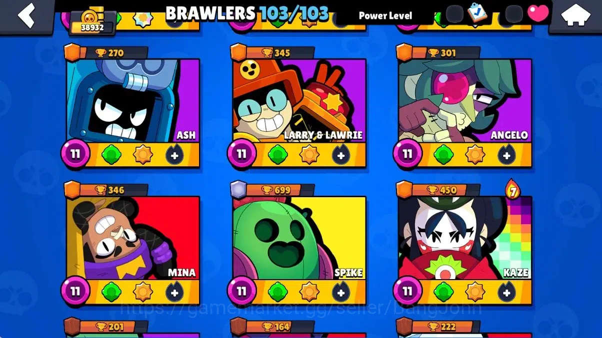 Brawl Stars Accounts Global |38932 Thropy|103 Brawler-60 MaxLv.|50 Hype image 15