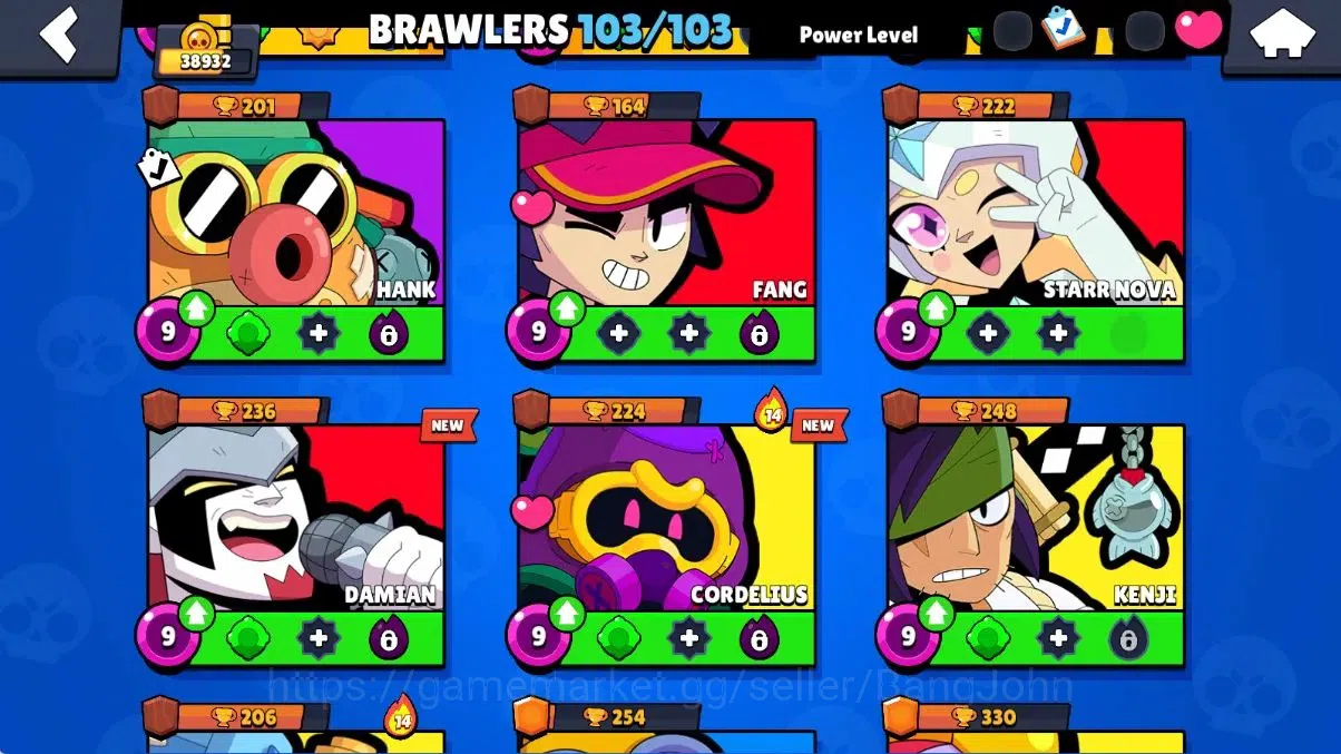 Brawl Stars Accounts Global |38932 Thropy|103 Brawler-60 MaxLv.|50 Hype image 16