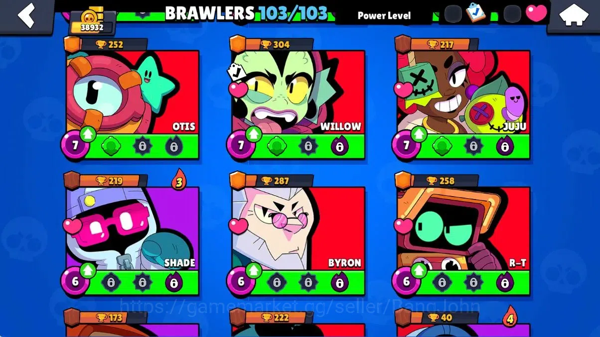 Brawl Stars Accounts Global |38932 Thropy|103 Brawler-60 MaxLv.|50 Hype image 18
