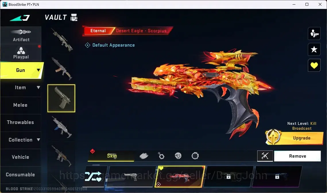 Blood Strike Accounts ASIA | 1 ETERNAL: Desert Eagle-Scorpius | 2 TR GUN image 2