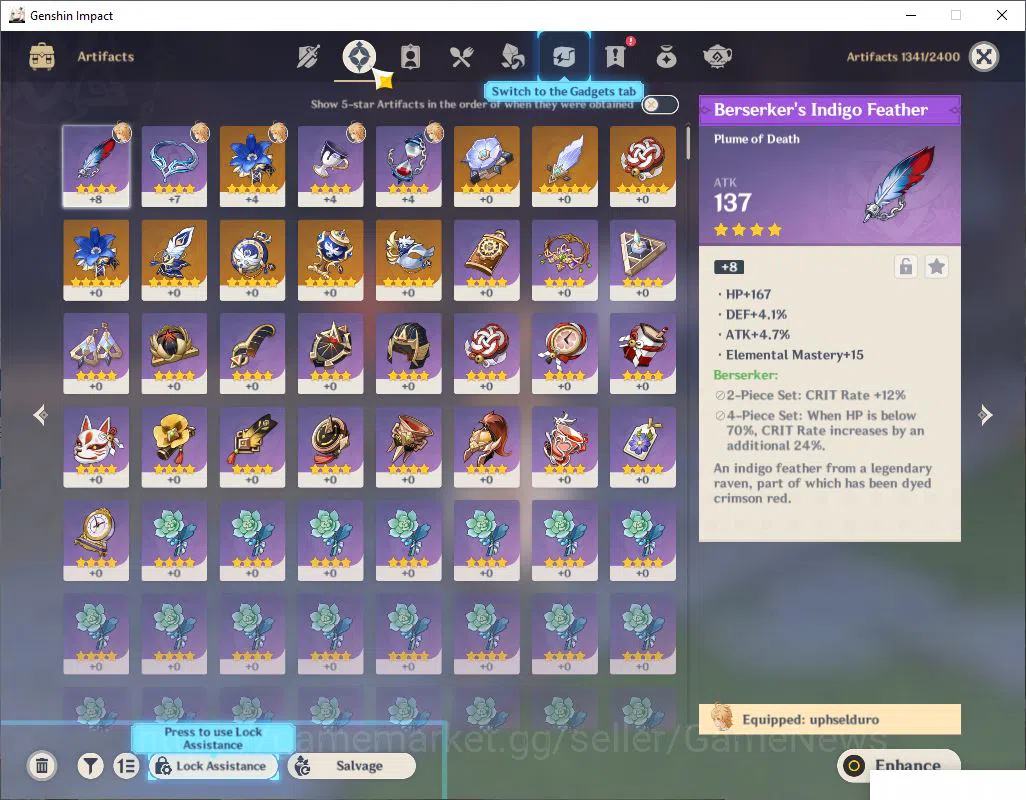 Genshin Impact Accounts EU | Ready Gacha | AR 55 | 58700Primogem + 64 IF + image 6