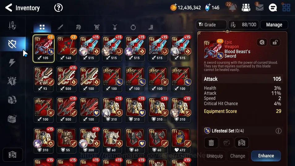 Epic Seven Accounts GLOBAL Unverif|New Era|4 ML(Belian,Straze,Solitari image 11