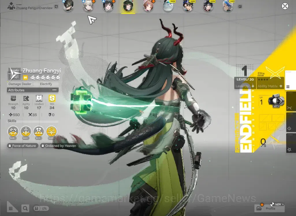 Arknights: Endfield Accounts NA/EU Starter Account | Zhuang Fangy | Lv.2 | 2 SS image 4