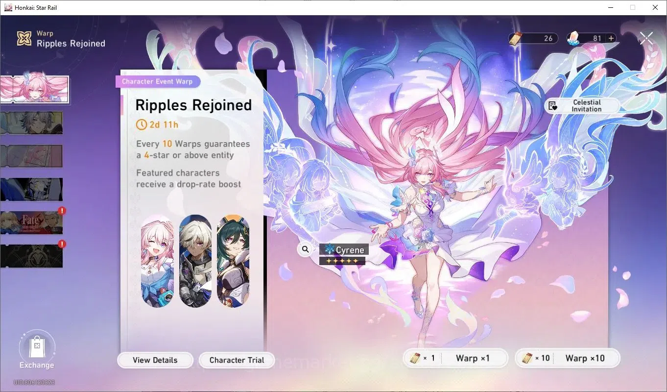 Honkai Star Rail Accounts Others ASIA|TL70|Premium DOT |12 Lim 5* incl Hysilens, Kafka, Ruan Mei, wolf 999 etc |pity 20
