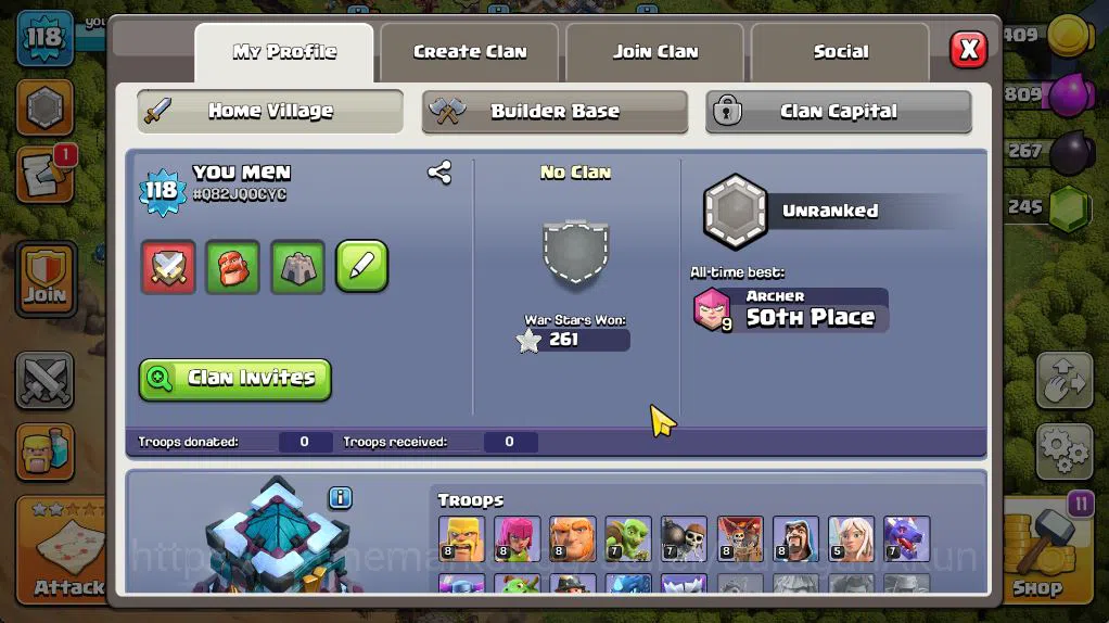 Clash of Clans Accounts Starter TH 13 - BH 8|Limited Skin|LV 118|HH 7|BK 46,AQ 48,GW 25,MP 32,RC 8|CN OFF|Protect ON|TAKE 2